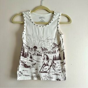 Vinyl Icons‎ • Studded Horse Countryside Graphic Tank Top